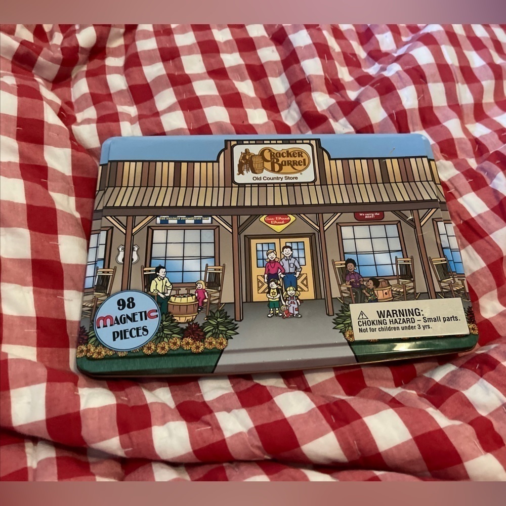 Cracker Barrel Old Country Store Magnetic Travel Play Set 89 pieces Incomplete